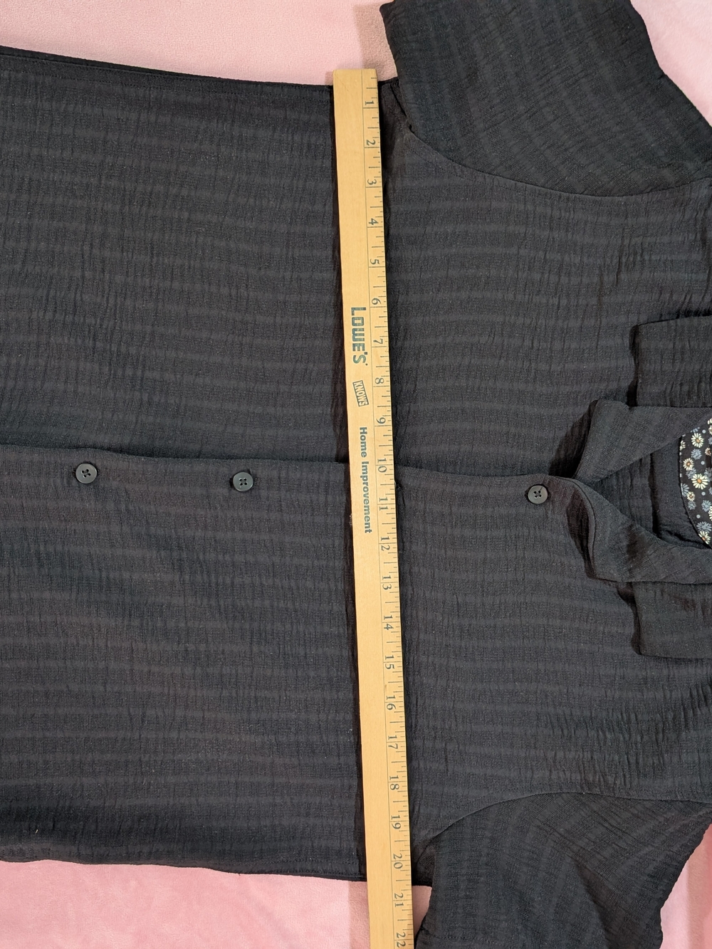 Ricky Singh Cactus Man Short-Sleeve Button-Down Textured Dressy Collar Shirt L - Picture 7 of 10